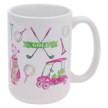 Load image into Gallery viewer, Girly Golf 15 oz. Ceramic Mug Rosanne Beck