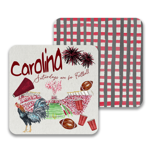 South Carolina Football Paper Drink Coaster