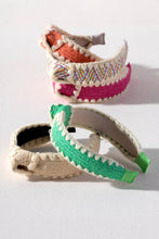 Load image into Gallery viewer, KNOTTED HEADBAND, GREEN