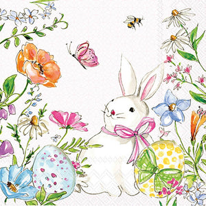 Paper Cocktail Napkins 20ct Easter Bunny Rosanne Beck