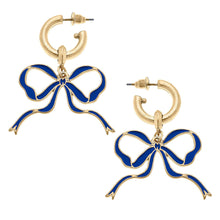 Load image into Gallery viewer, Veronica Game Day Bow Enamel Earrings