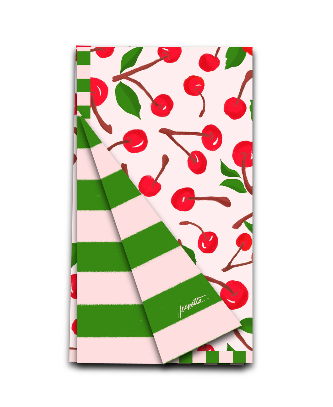 Double Sided Mon Cheri Tea Towel