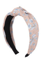Load image into Gallery viewer, Floral Top Knot Headband