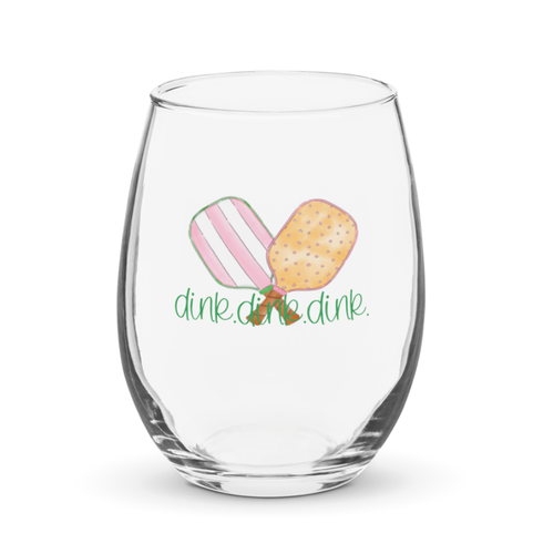 Pickleball Wine Glass