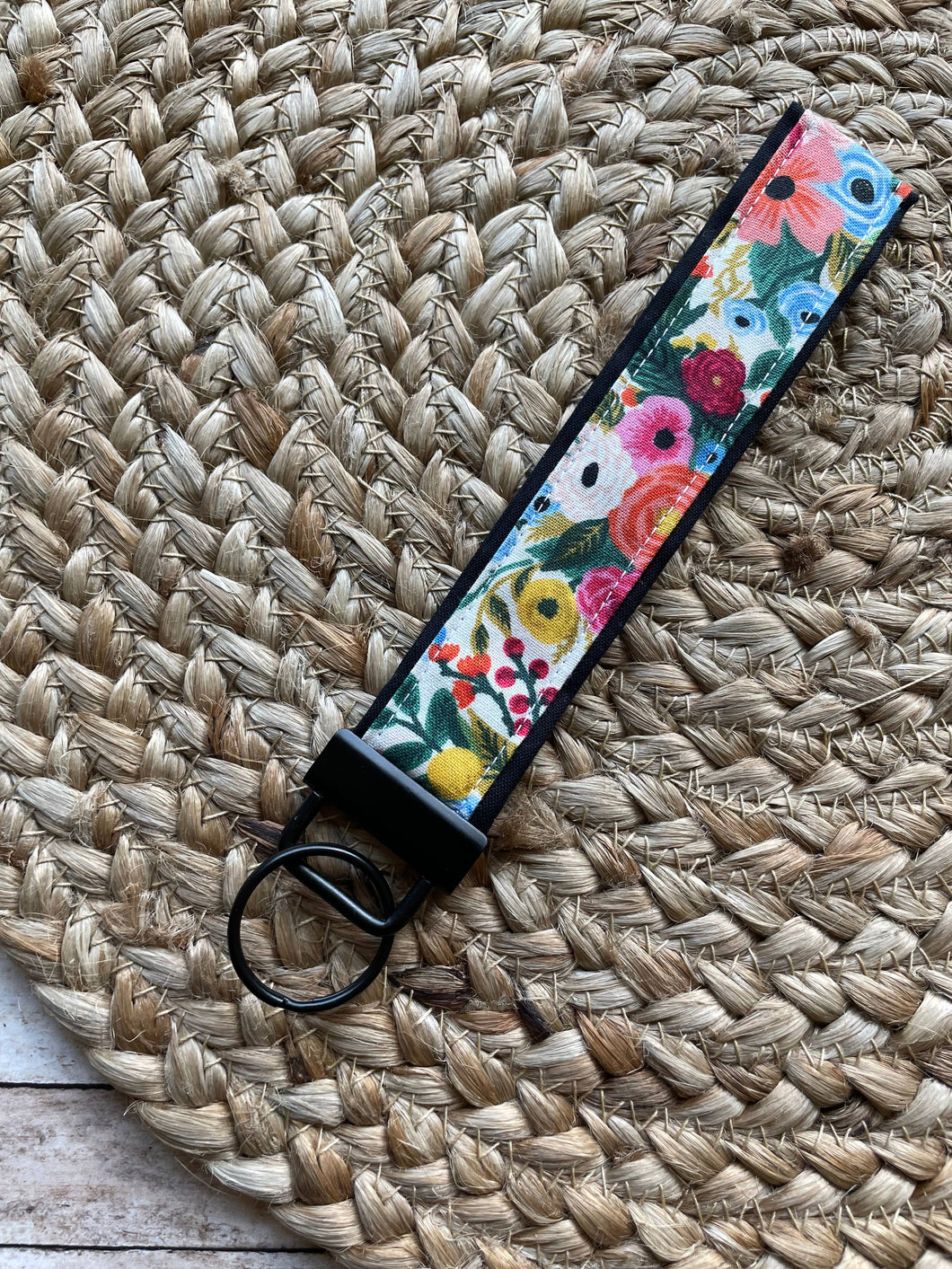 Rifle Paper Co. Bright Wildflower Keychain Wristlet