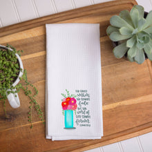 Load image into Gallery viewer, Isaiah 40:8 Kitchen Waffle Dish Towel