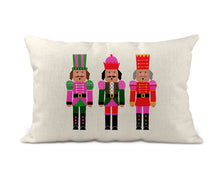 Load image into Gallery viewer, Christmas Pillow - Three Nutcrackers