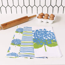 Load image into Gallery viewer, HYDRANGEA Cotton Kitchen Towels