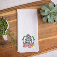Load image into Gallery viewer, Proverbs 31:28 Kitchen Waffle Dish Towel