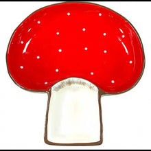 Load image into Gallery viewer, Mushroom Two Sectioned Serving Bowl