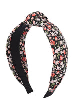 Load image into Gallery viewer, Floral Top Knot Headband