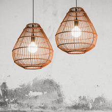 Load image into Gallery viewer, Bamboo Lantern Chandelier