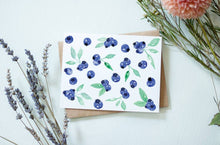 Load image into Gallery viewer, Blueberries Greeting Card