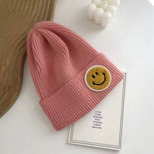 Load image into Gallery viewer, Smiley Knit Beanie