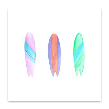 Surfboard Trio Print